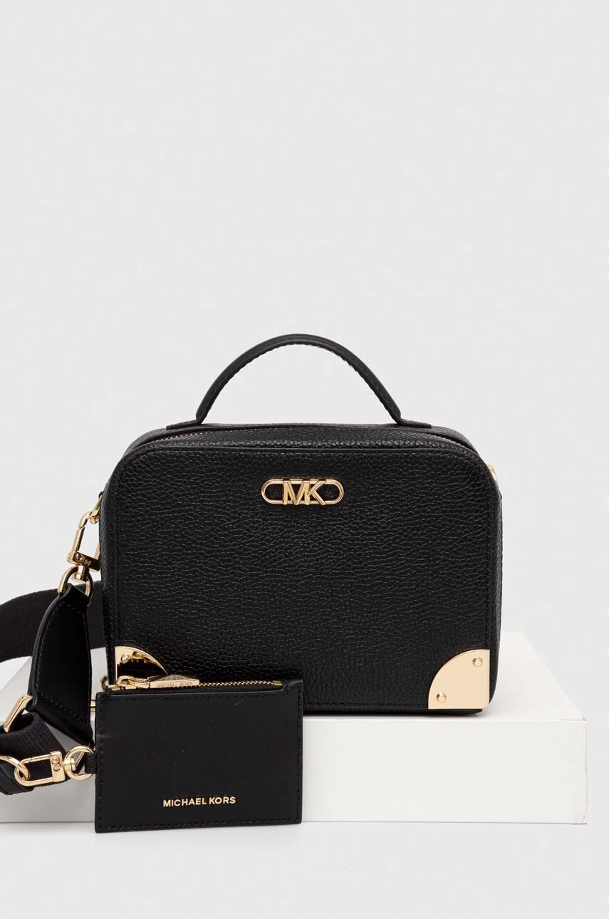 

Шкіряна сумочка MICHAEL Michael Kors колір чорний