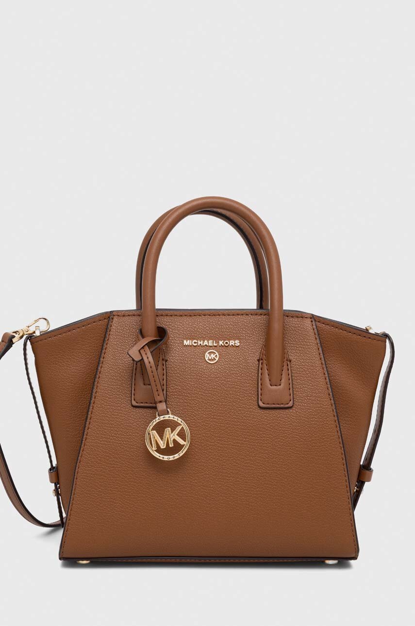 MICHAEL Michael Kors poseta de piele culoarea maro