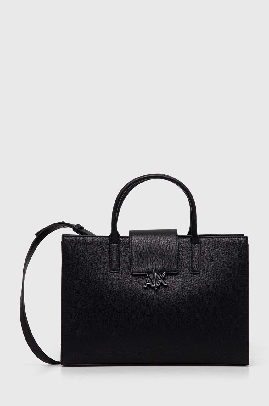 

Чанта Armani Exchange в черно, Черен