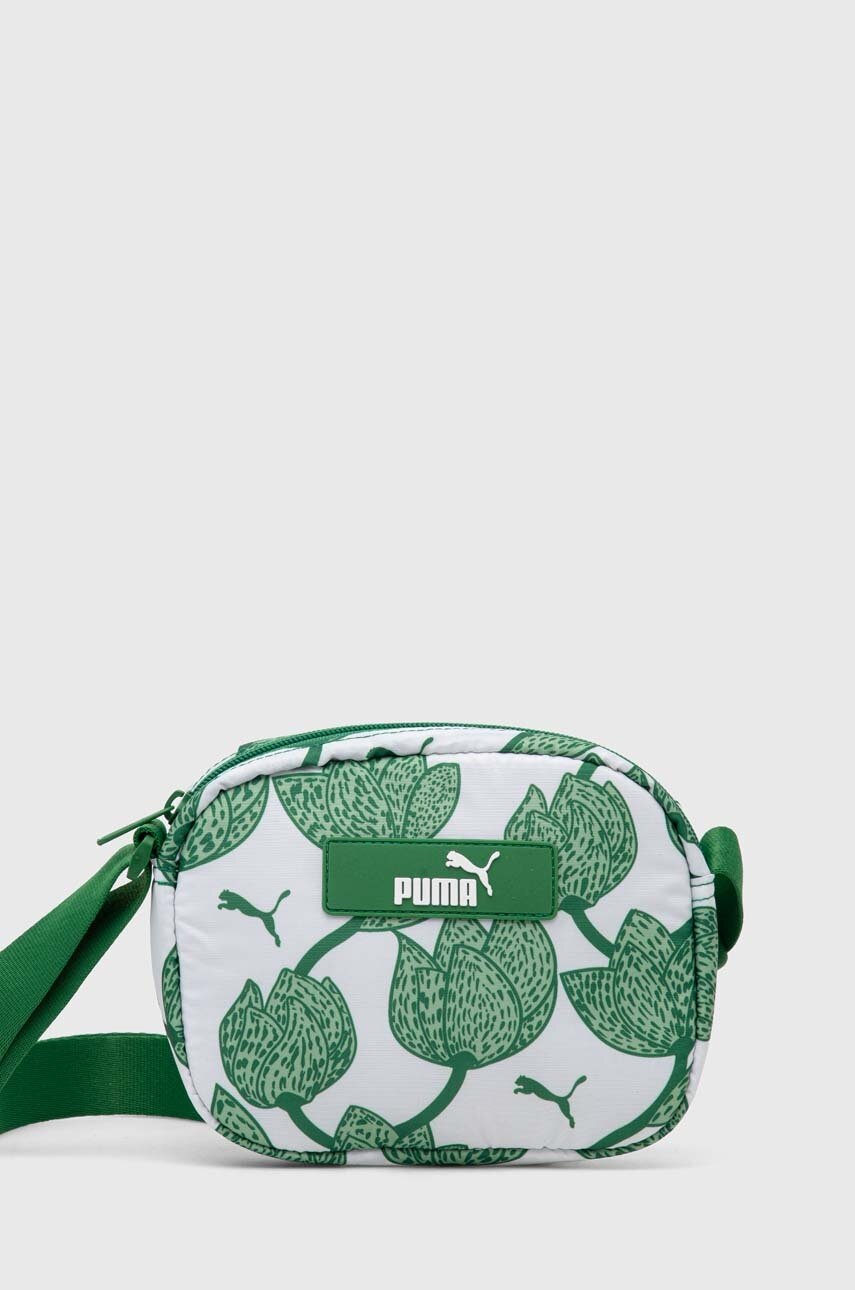 Puma borsetă culoarea verde, 079856 79856