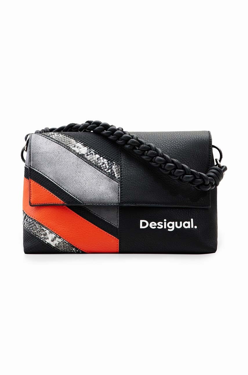 Desigual poseta 23WAXP36 ACCESSORIES PU ACROSS BODY BAG culoarea negru