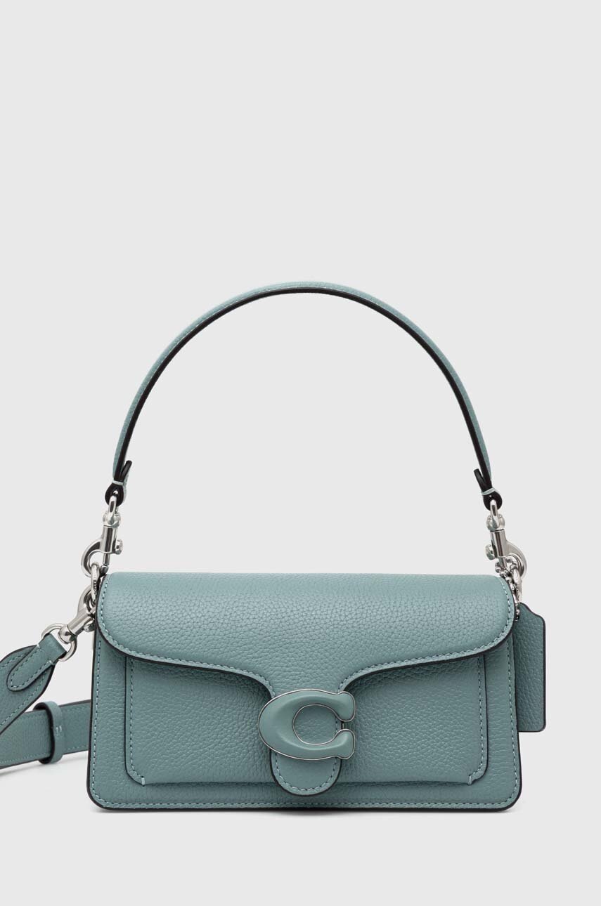 

Кожена чанта Coach Tabby Shoulder Bag 20 в синьо, Син