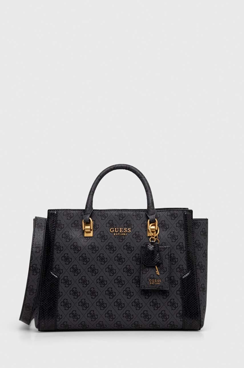 

Чанта Guess в черно, Черен