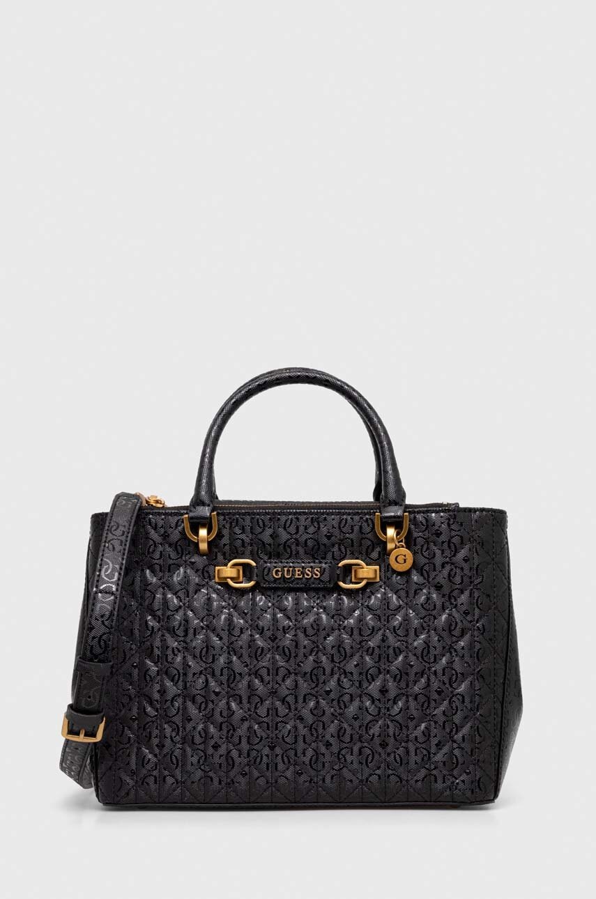 

Чанта Guess в черно, Черен