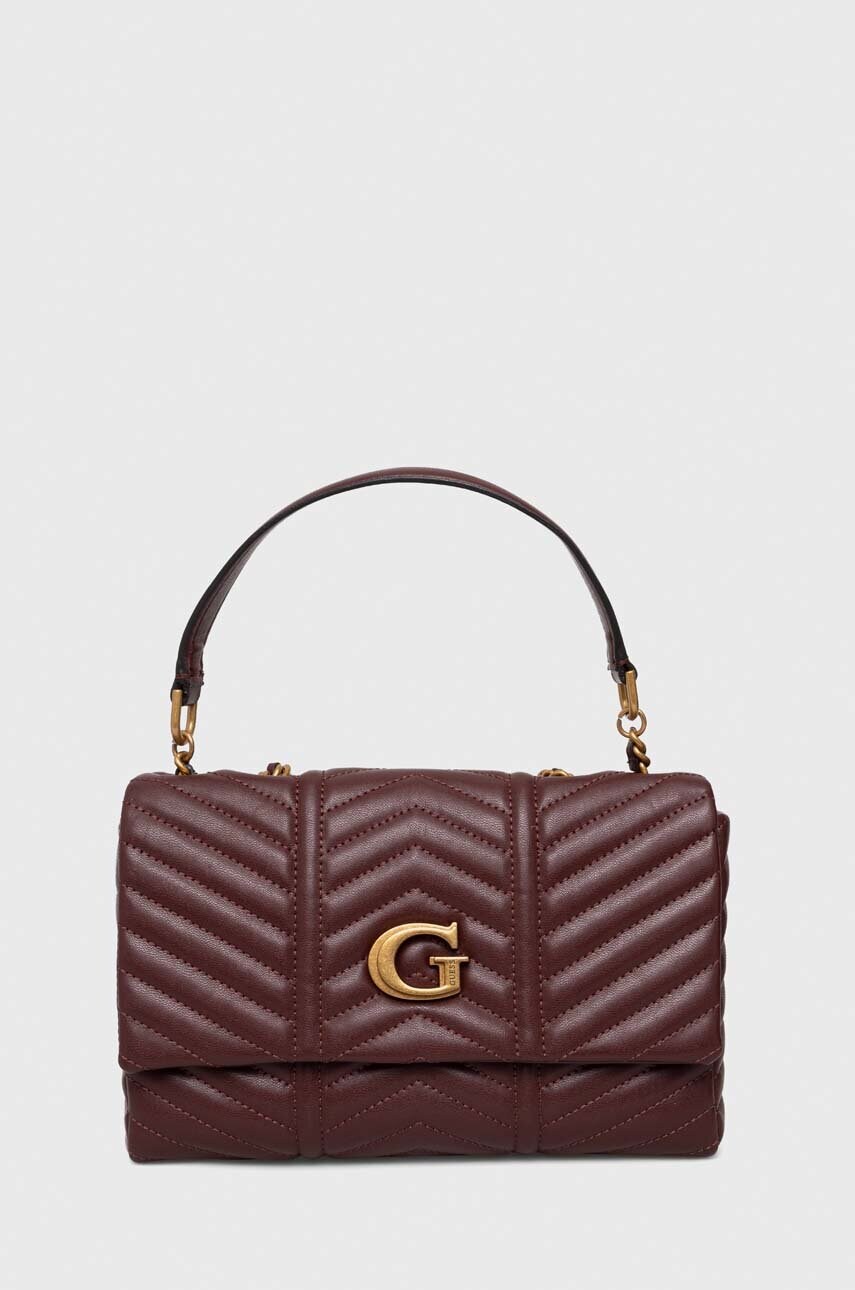 

Чанта Guess в лилаво, Кафяв
