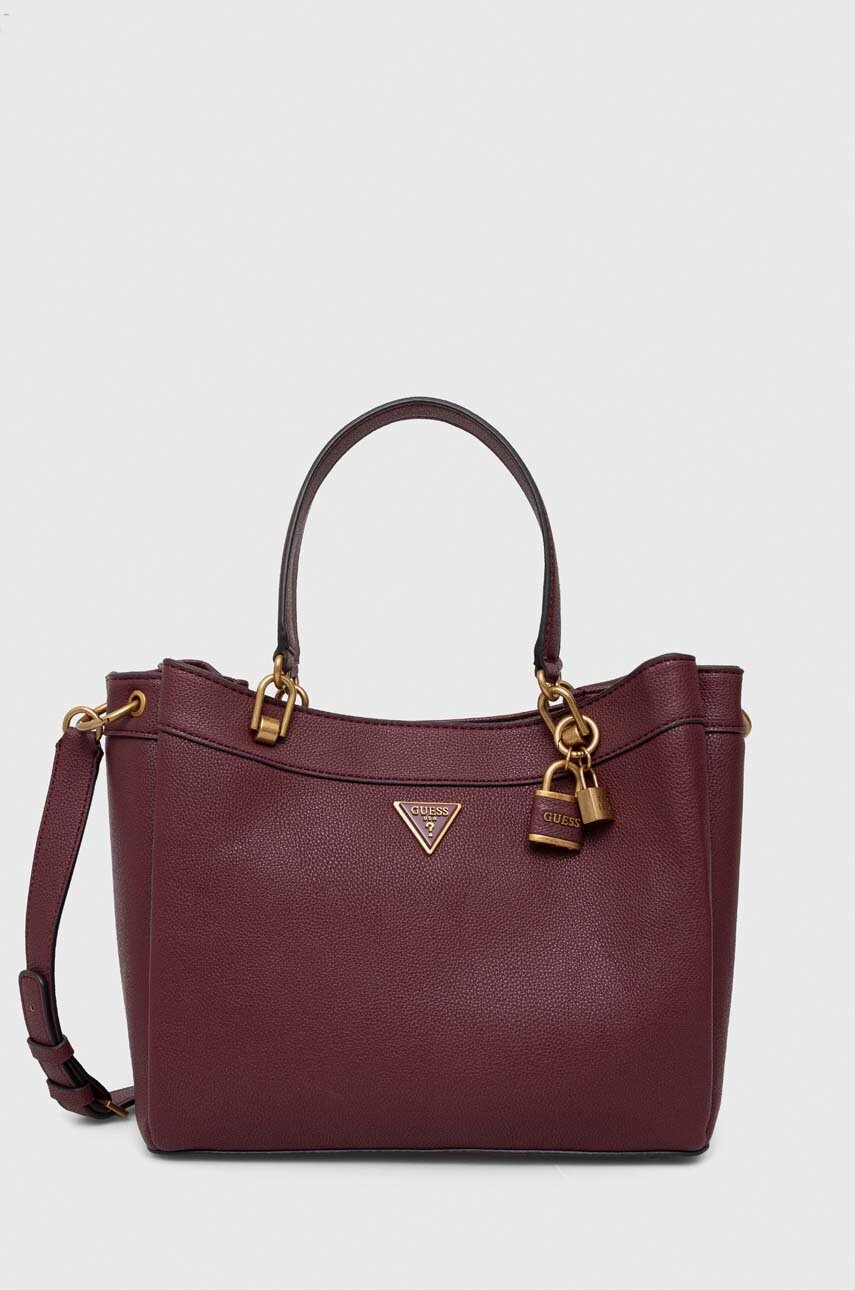 

Сумочка Guess колір бордовий