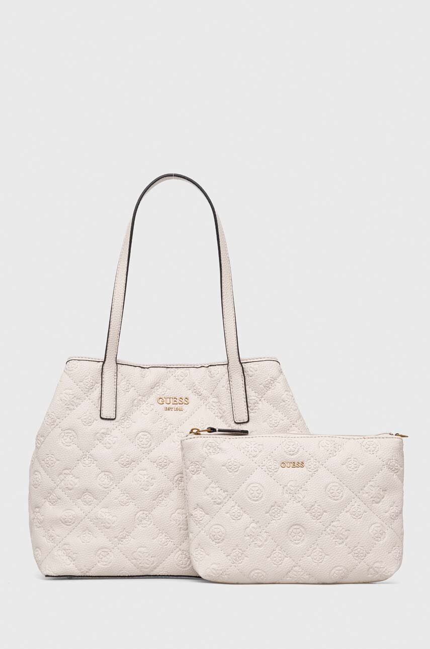 

Сумочка Guess колір бежевий