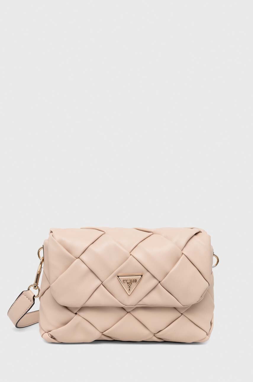 

Сумочка Guess колір бежевий