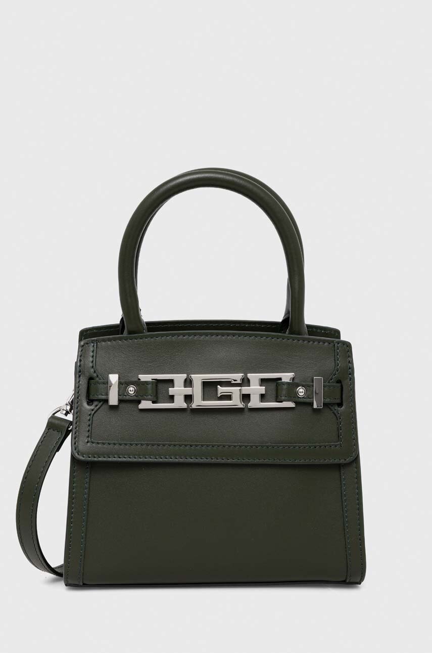 

Кожаная сумочка Guess цвет зелёный