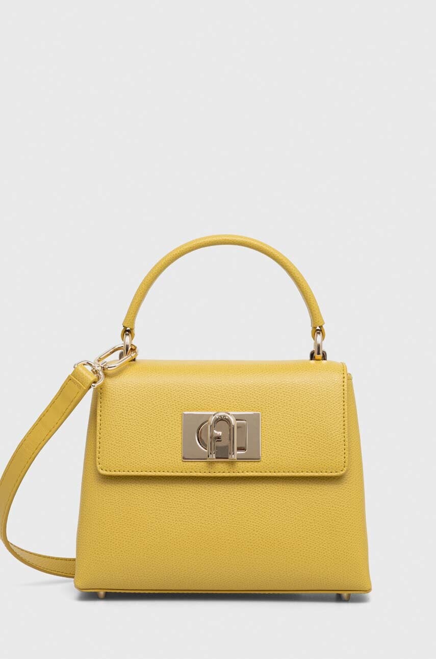 

Шкіряна сумочка Furla колір жовтий