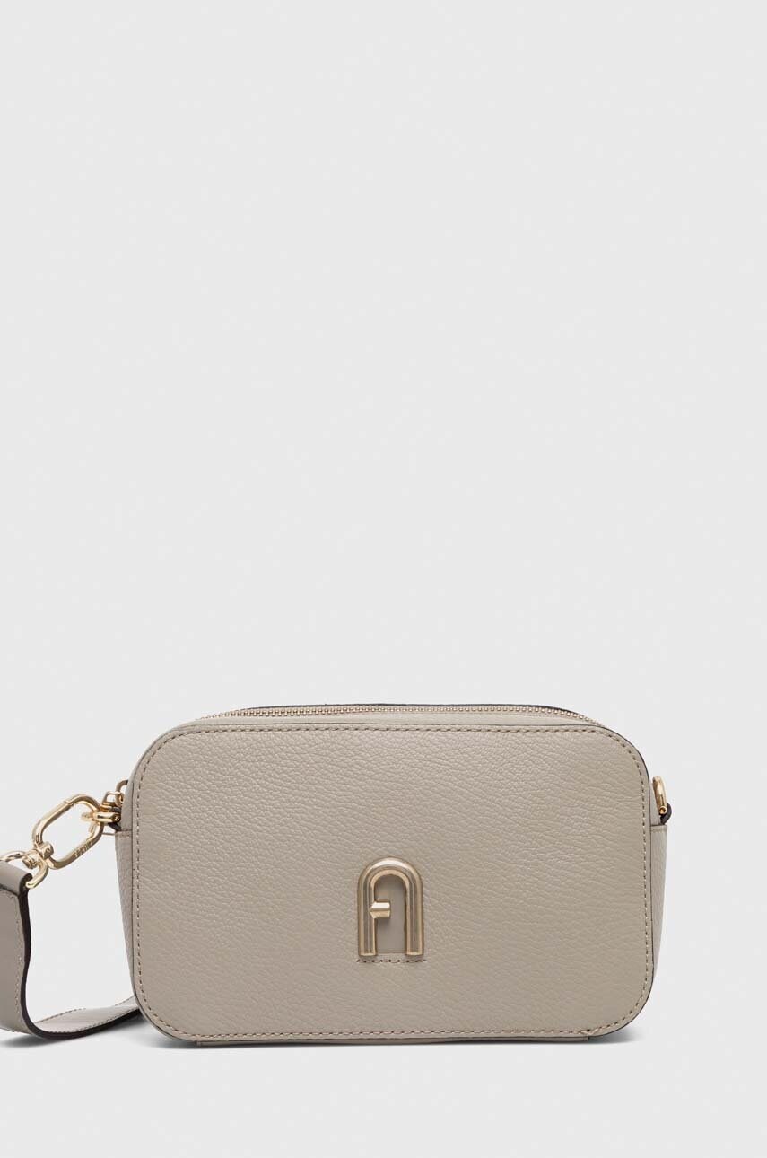 

Шкіряна сумочка Furla колір сірий