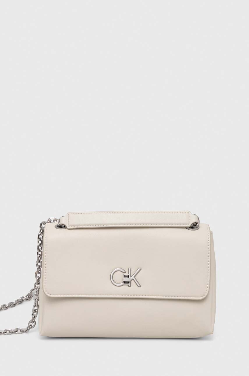 

Чанта Calvin Klein в бежово, Бежов