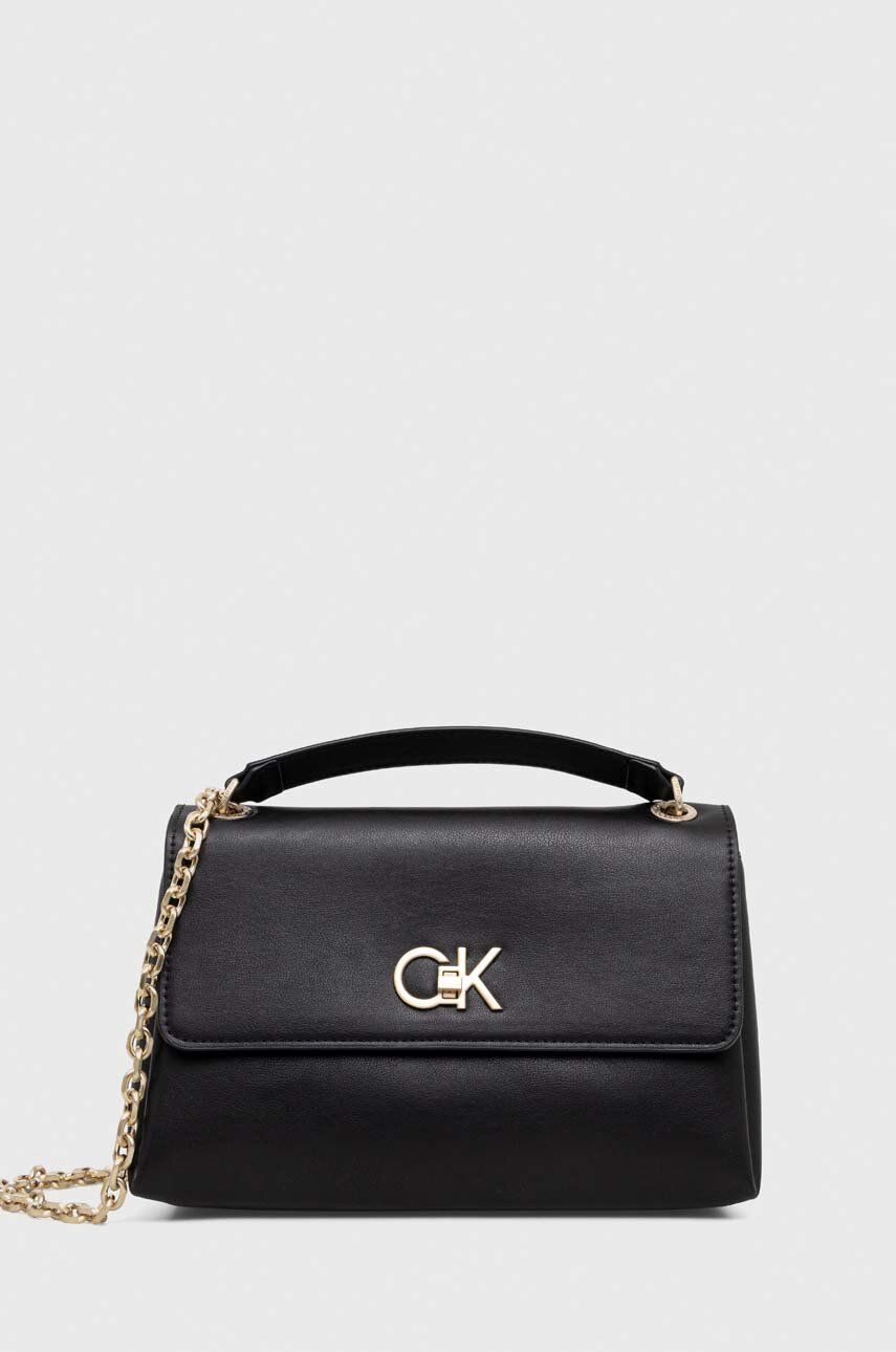 Levně Kabelka Calvin Klein černá barva, K60K611084
