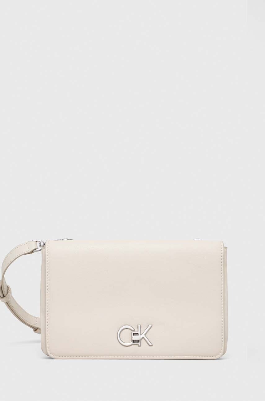 

Чанта Calvin Klein в бежово, Бежов