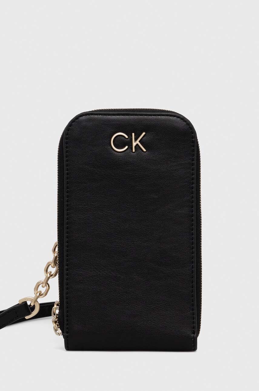 

Калъф за телефон Calvin Klein в черно, Черен