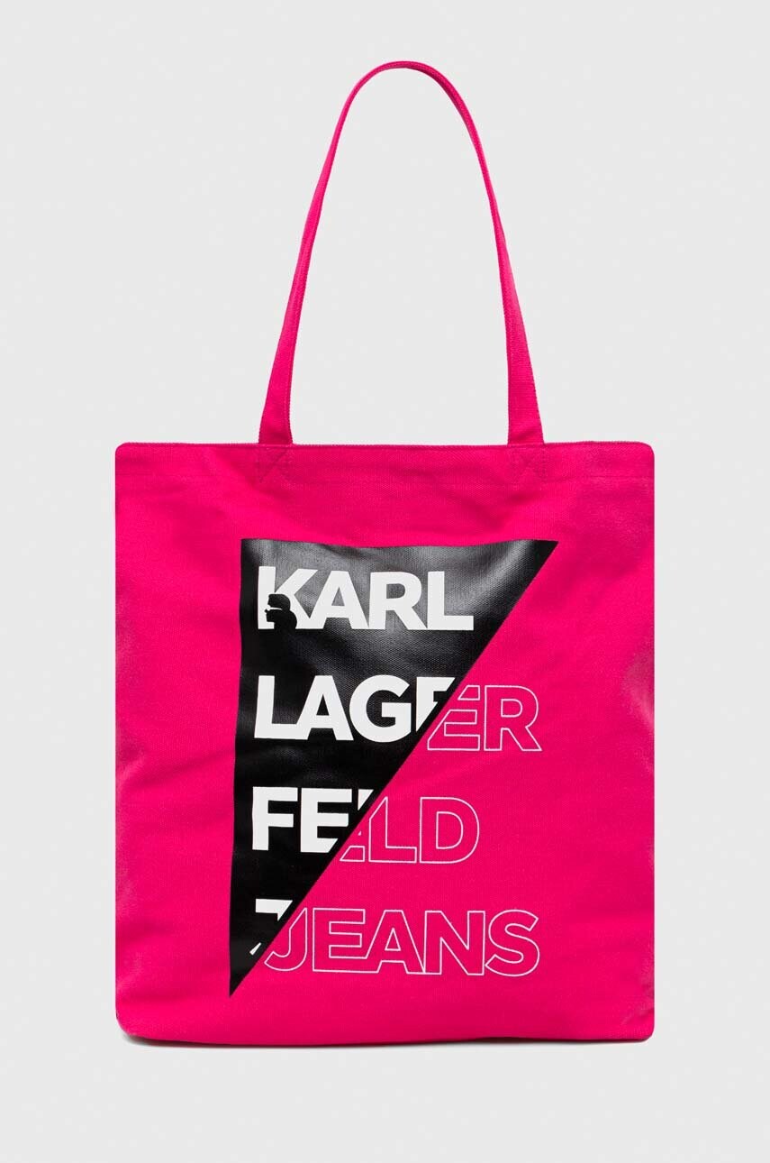 

Сумочка Karl Lagerfeld Jeans колір рожевий
