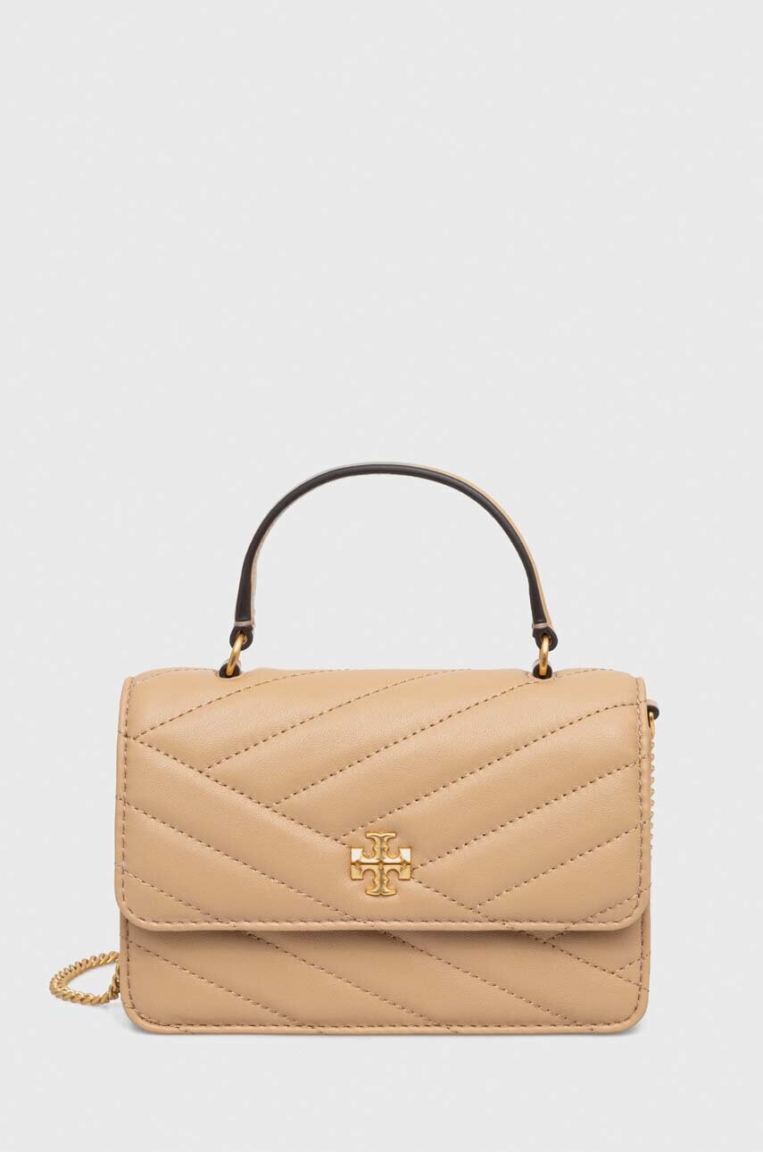 

Шкіряна сумочка Tory Burch колір коричневий