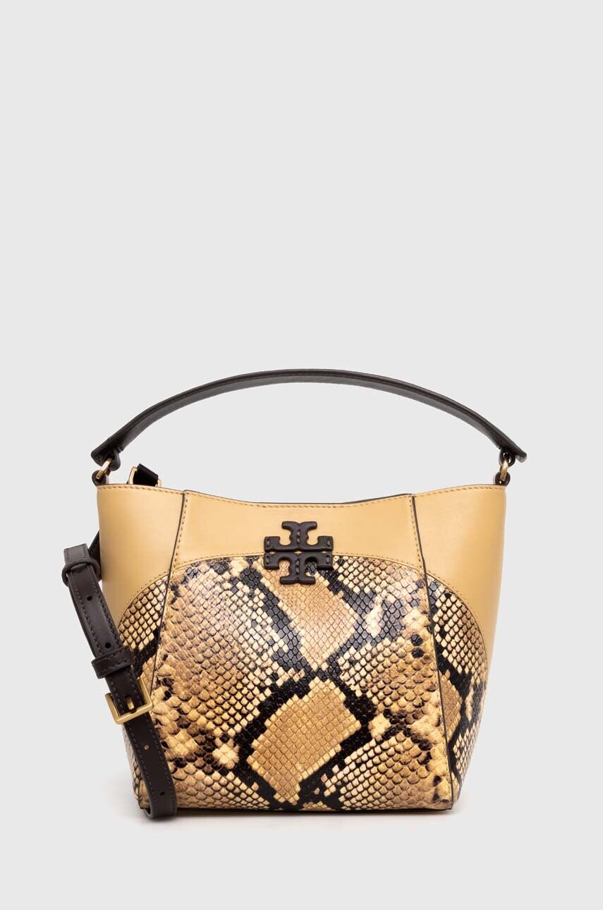 

Шкіряна сумочка Tory Burch колір бежевий