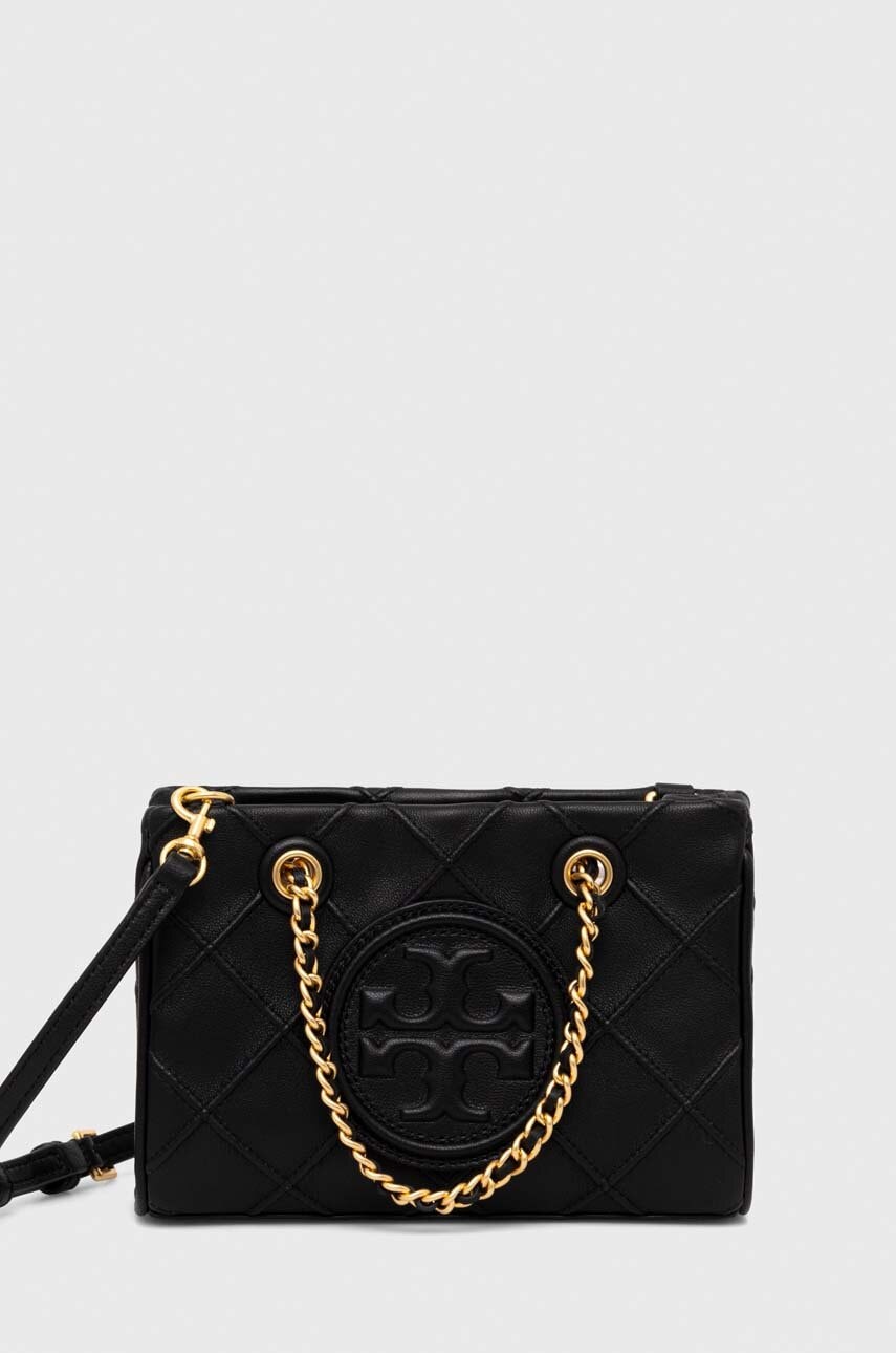 Tory Burch Geanta Din Piele Cu Doua Fete Culoarea Negru