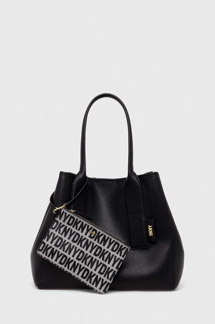 

Чанта Dkny в черно, Черен