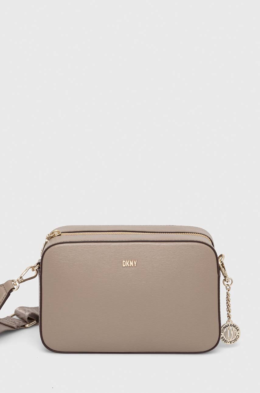 

Шкіряна сумочка Dkny колір коричневий