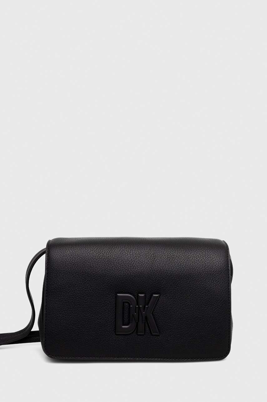 

Шкіряна сумочка Dkny колір чорний