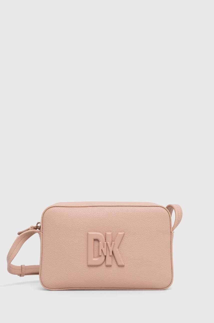 Dkny poseta de piele culoarea bej