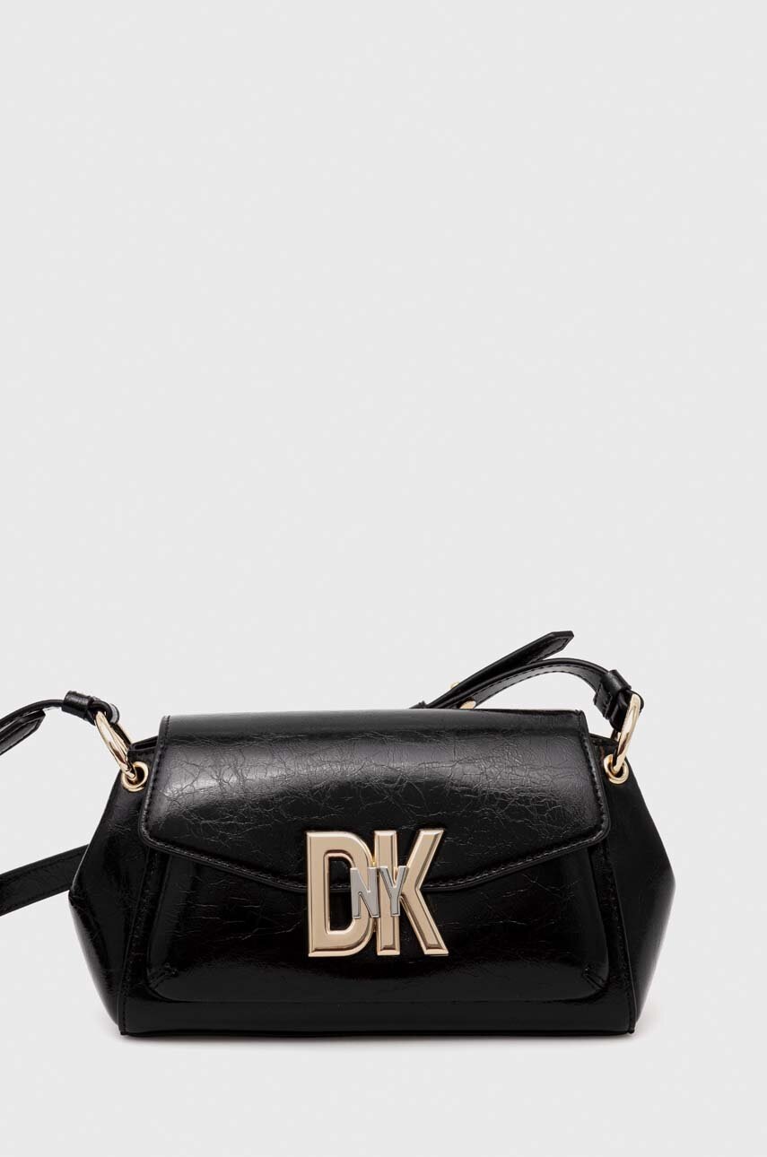 

Шкіряна сумочка Dkny колір чорний