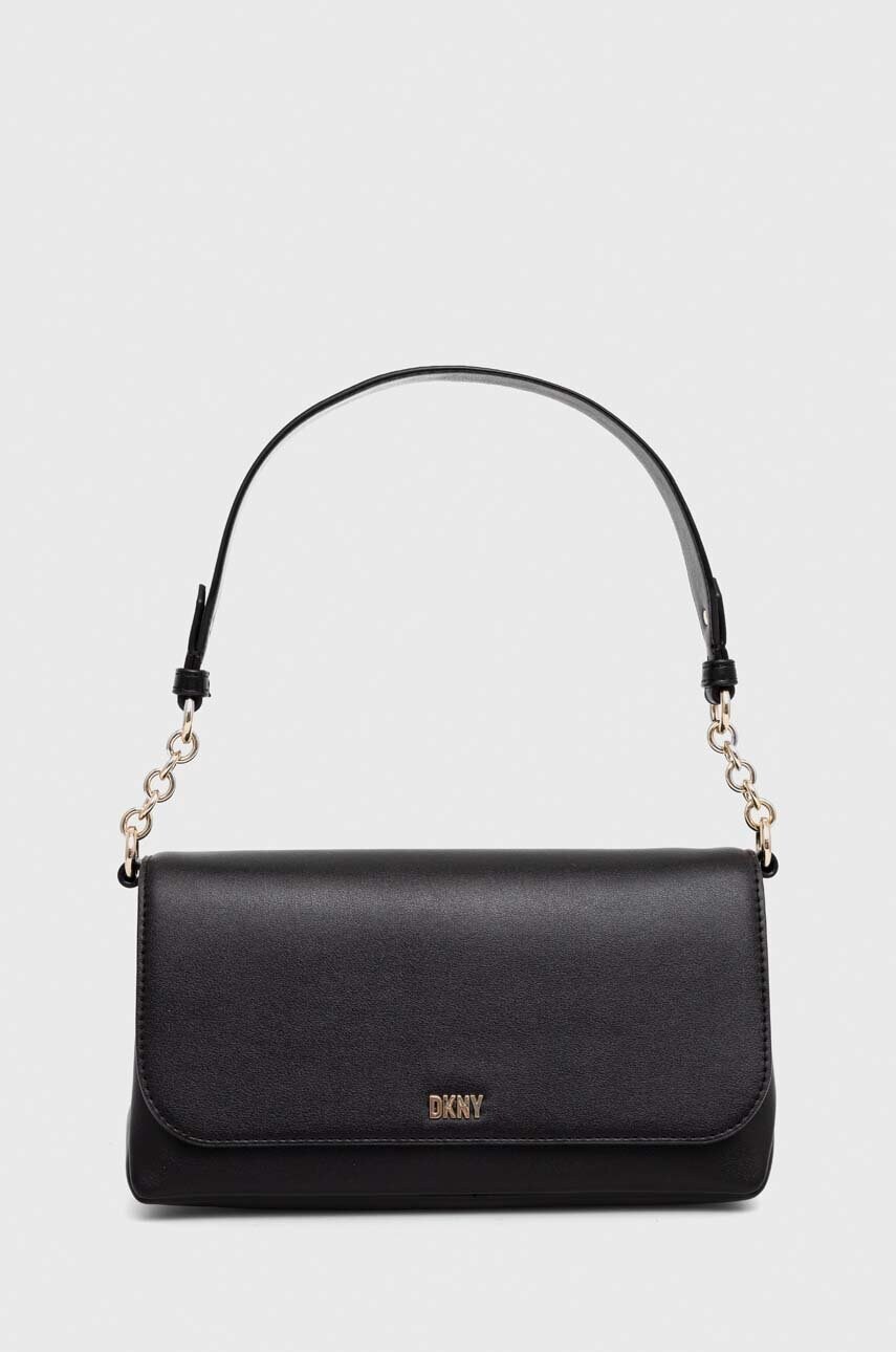 

Шкіряна сумочка Dkny колір чорний