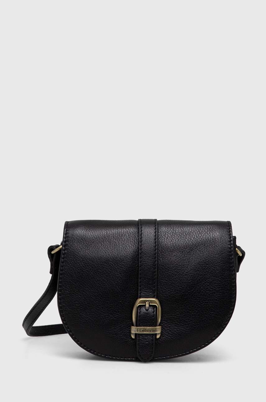 

Кожаная сумочка Barbour цвет синий