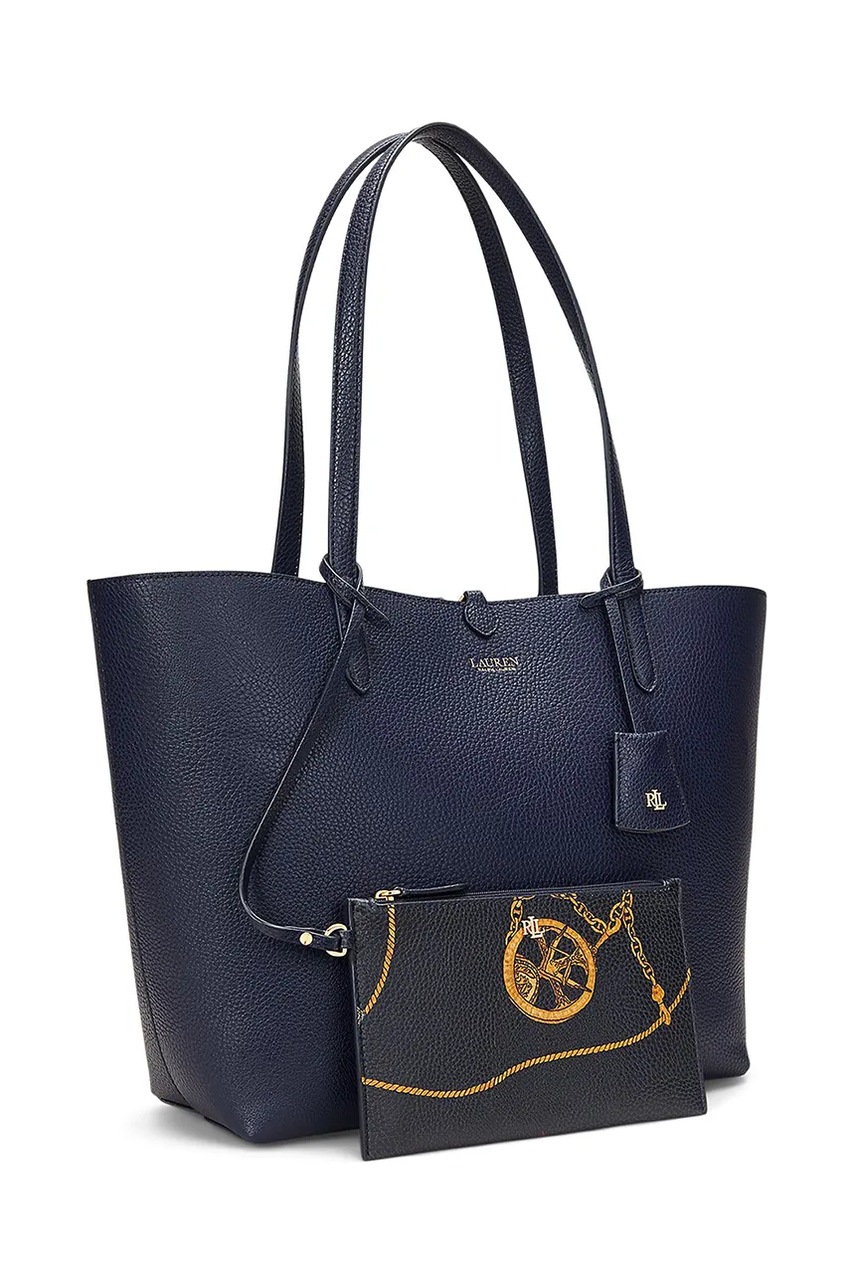Двостороння сумочка Lauren Ralph Lauren колір синій 431795329 
