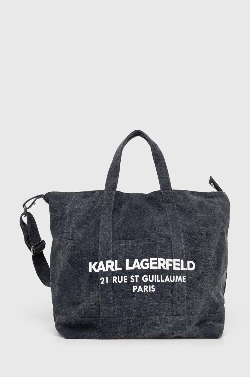 Karl Lagerfeld poseta culoarea albastru marin