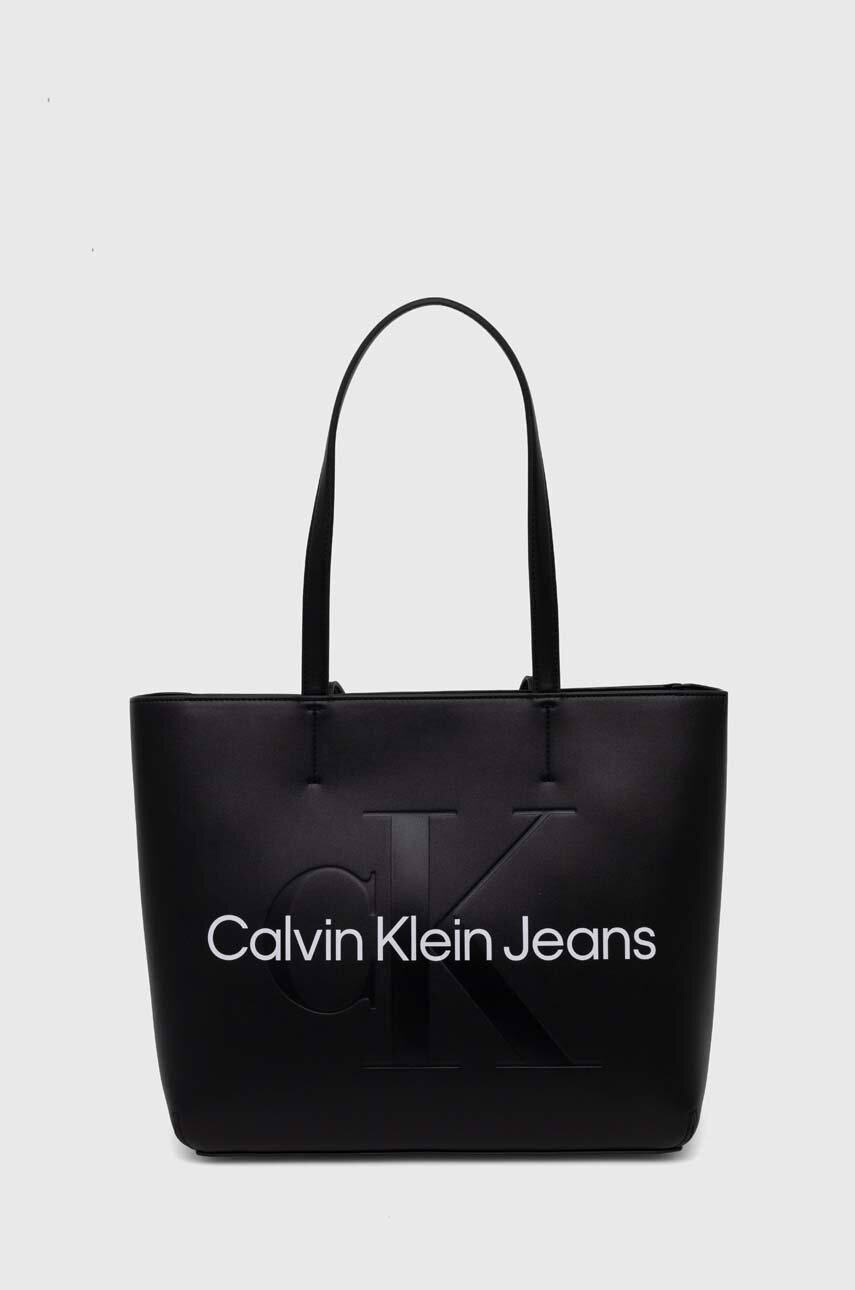 

Чанта Calvin Klein Jeans в черно, Черен