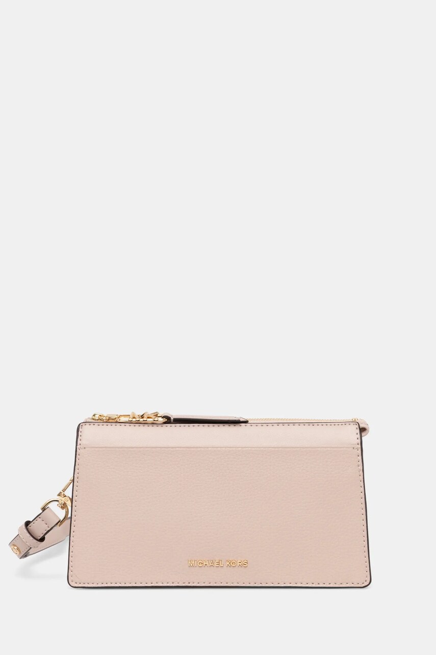 MICHAEL Michael Kors poseta de piele culoarea bej, 32H3G8EC7L
