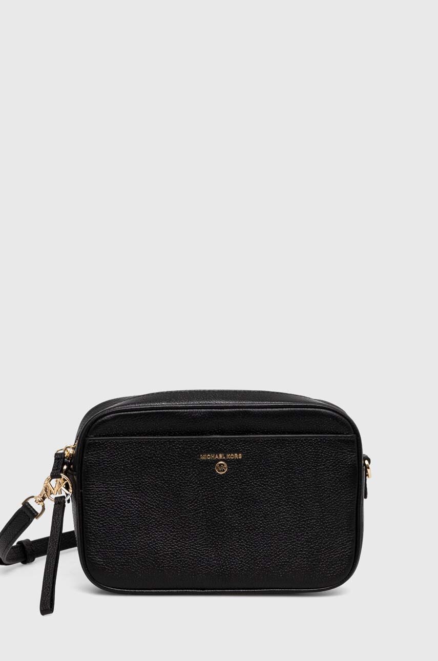 MICHAEL Michael Kors poseta de piele culoarea negru