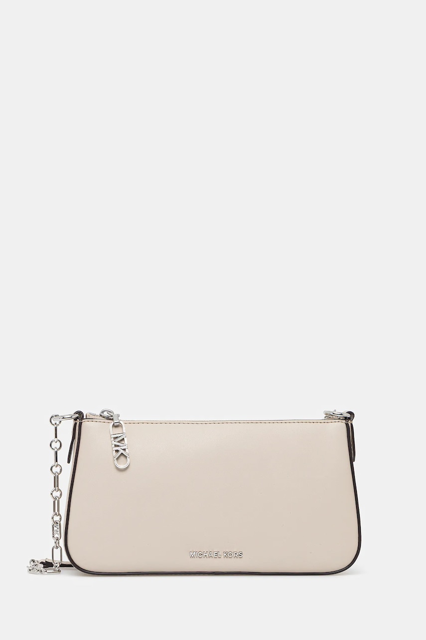 MICHAEL Michael Kors poseta de piele culoarea negru