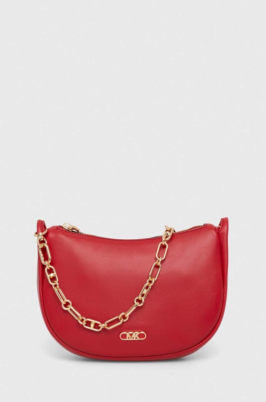 

Кожена чанта MICHAEL Michael Kors в черно, Червен