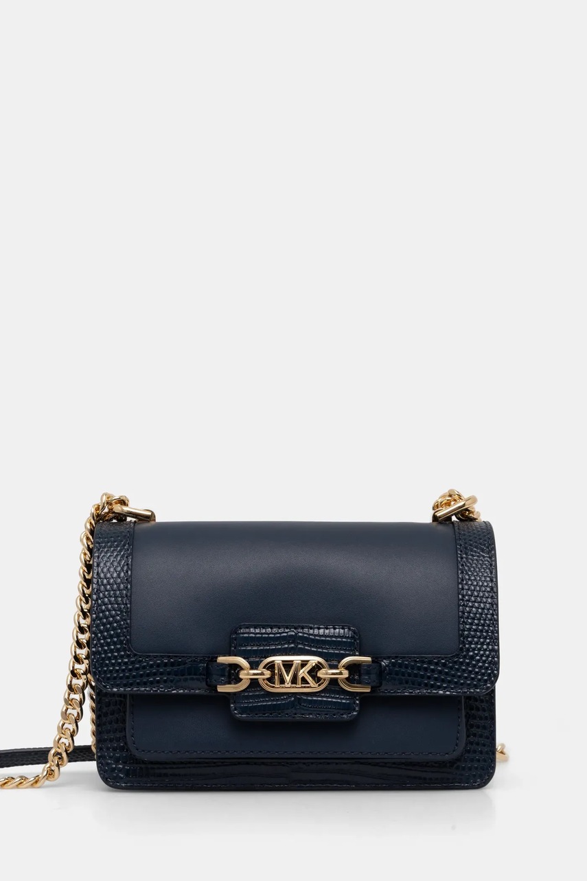 

Кожена чанта MICHAEL Michael Kors в тъмносиньо, Тъмносин