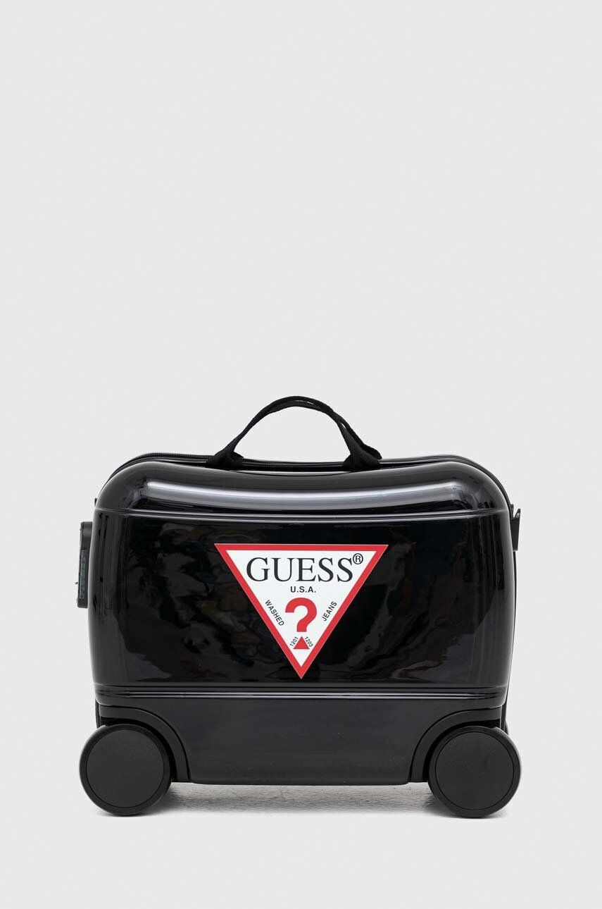Guess Guess walizka dziecięca kolor czarny