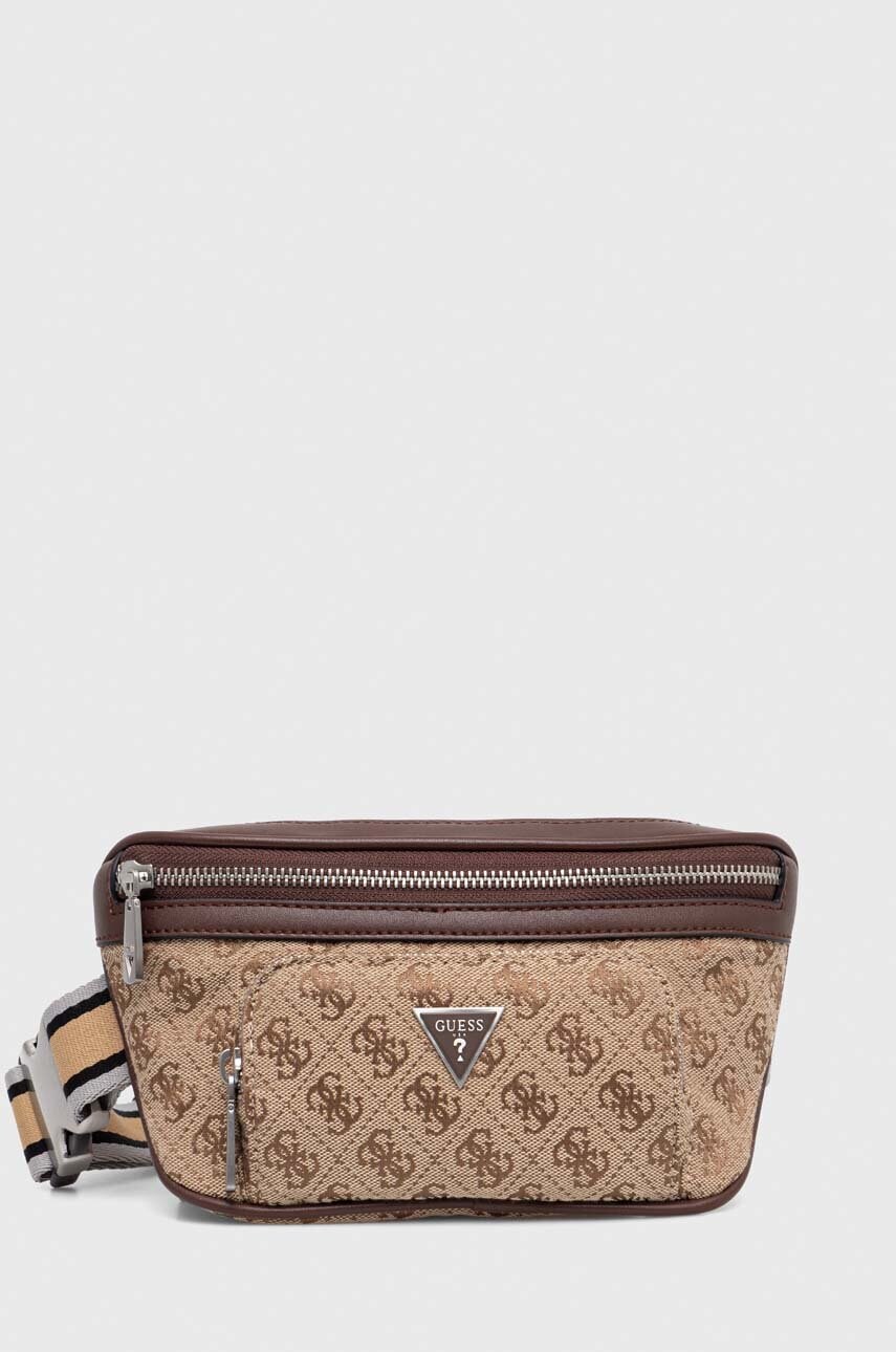 

Сумка на пояс Guess колір бежевий
