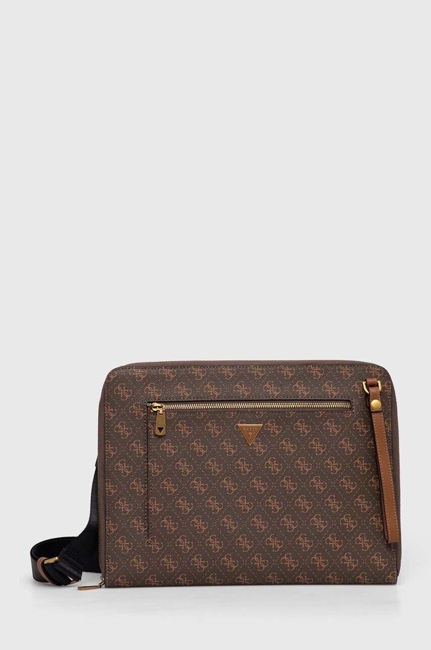 

Калъф за лаптоп Guess в кафяво, Кафяв
