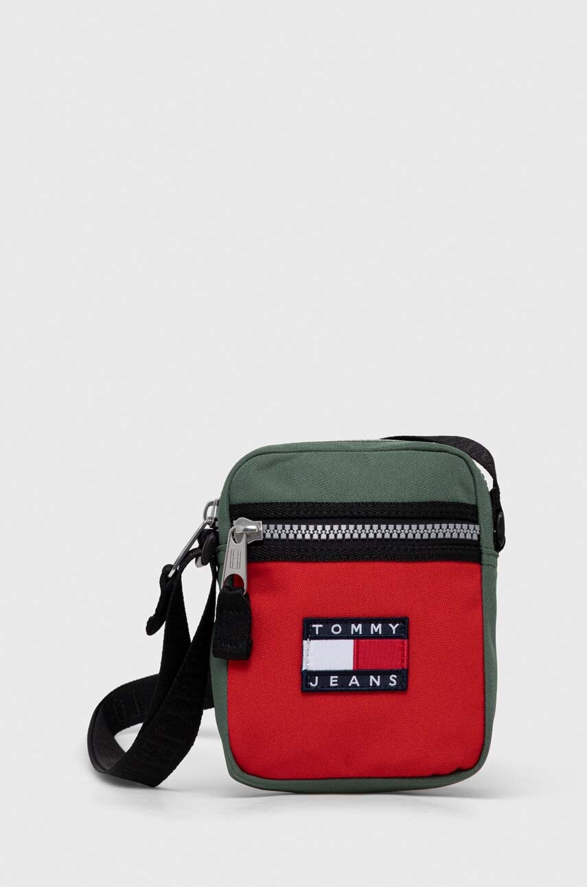 Tommy Jeans borseta culoarea verde