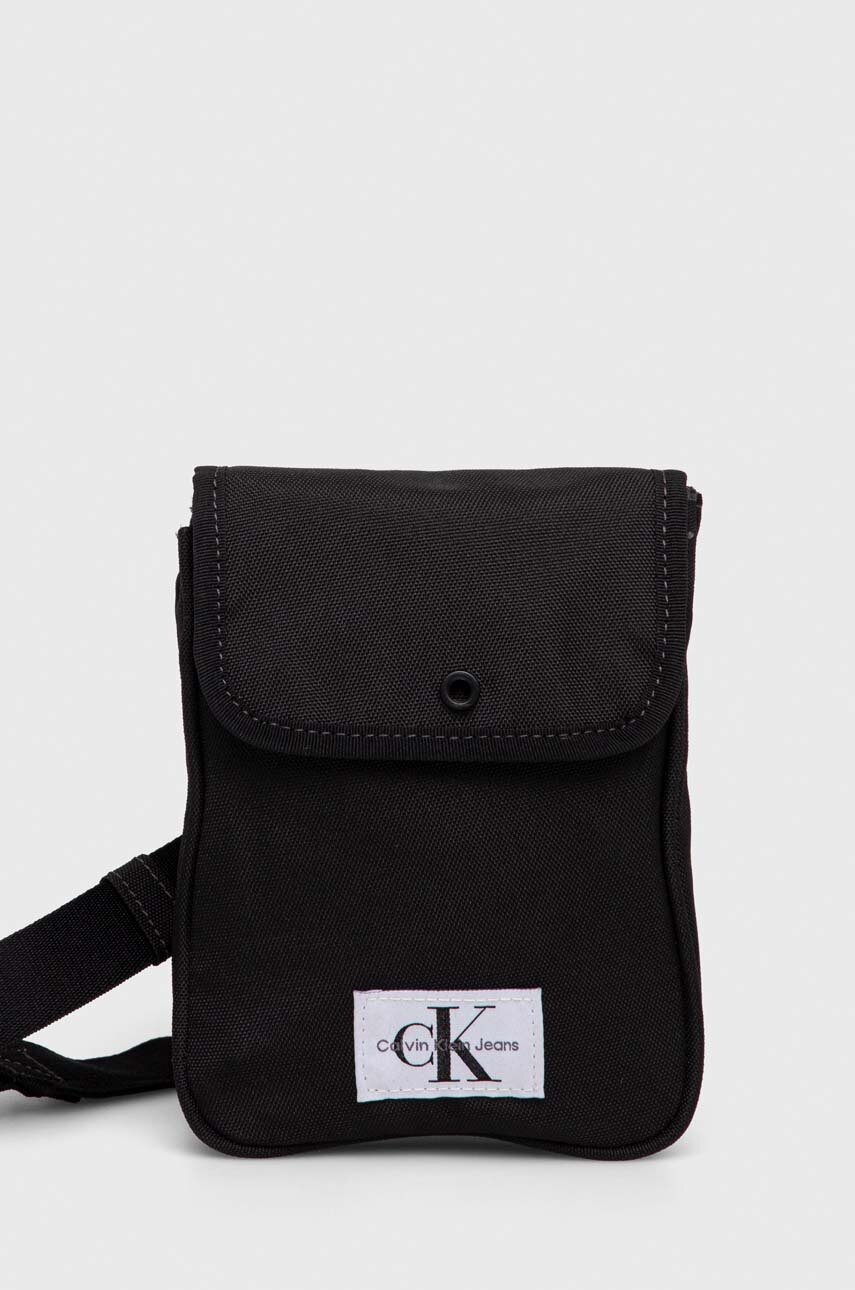 

Чанта през рамо Calvin Klein Jeans в черно, Черен