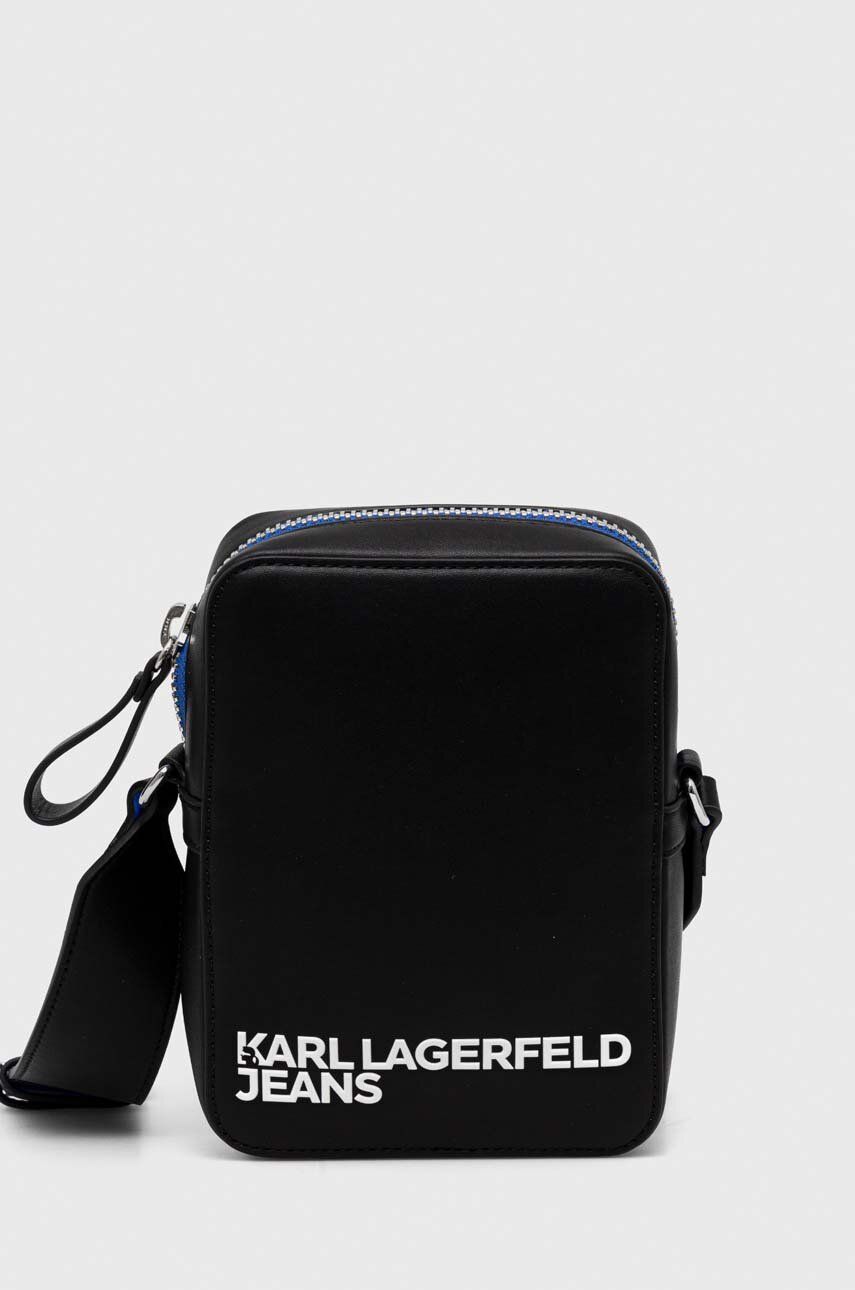 Karl Lagerfeld Jeans borseta culoarea negru