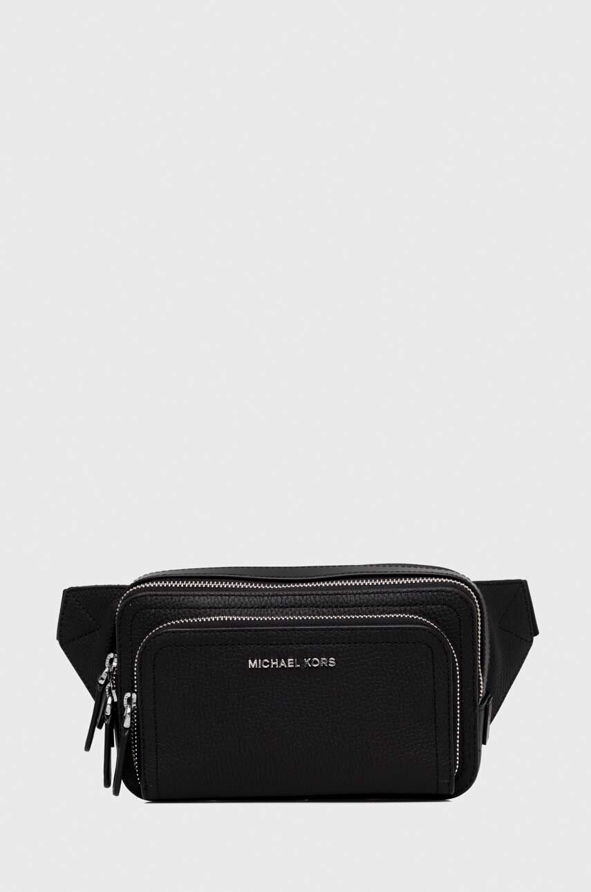 

Шкіряна сумка на пояс Michael Kors колір чорний