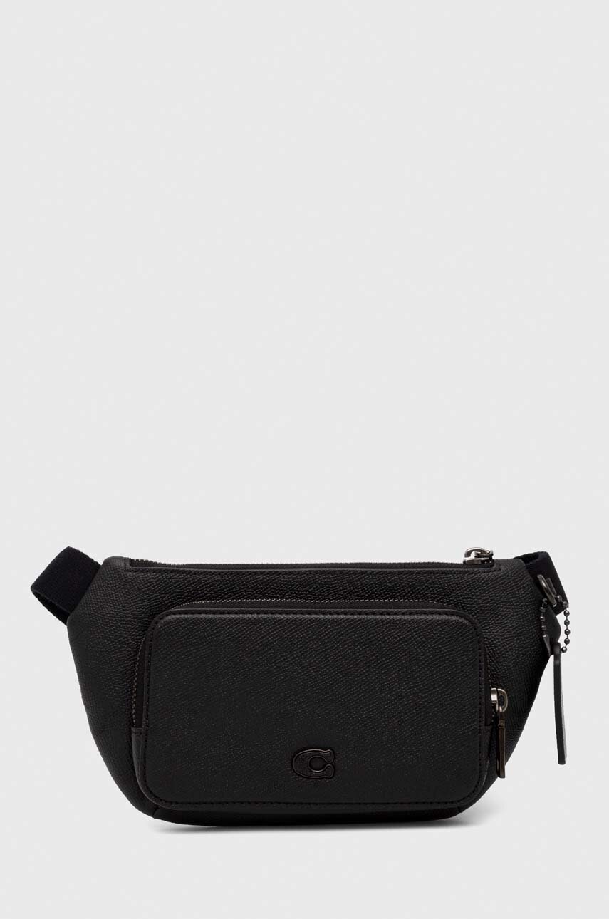

Кожаная сумка на пояс Coach цвет чёрный