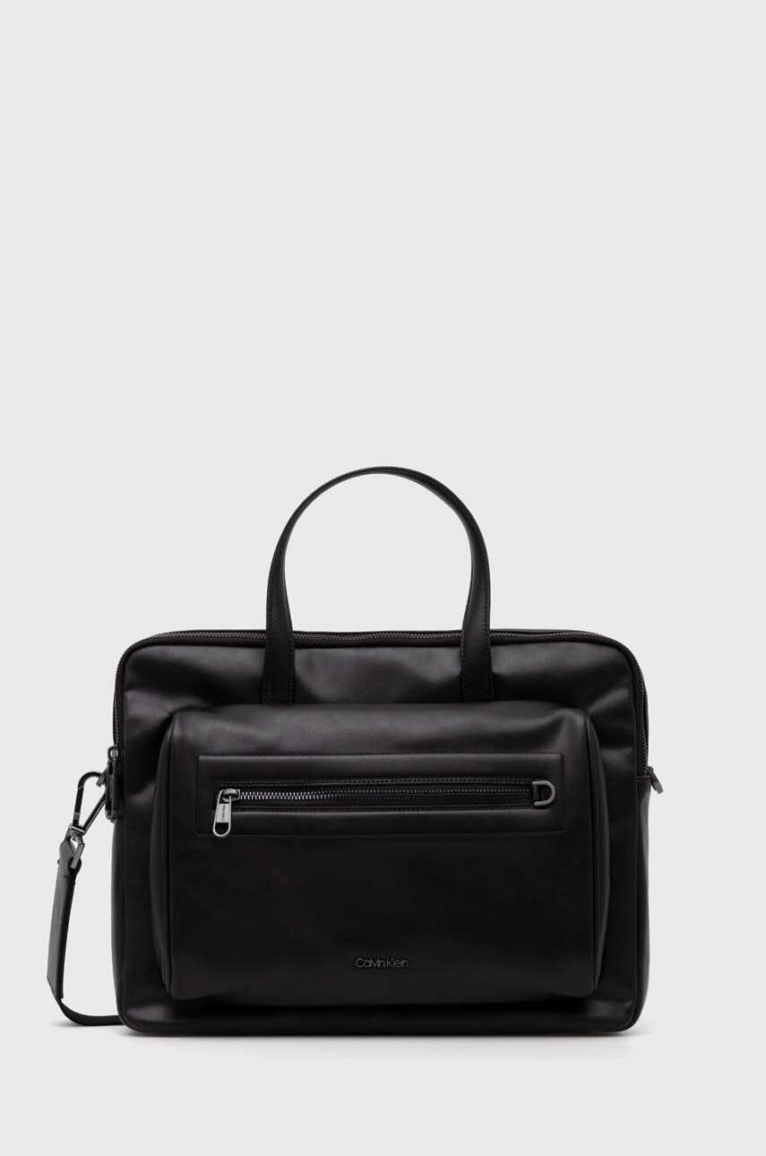 Levně Taška na notebook Calvin Klein černá barva, K50K510831