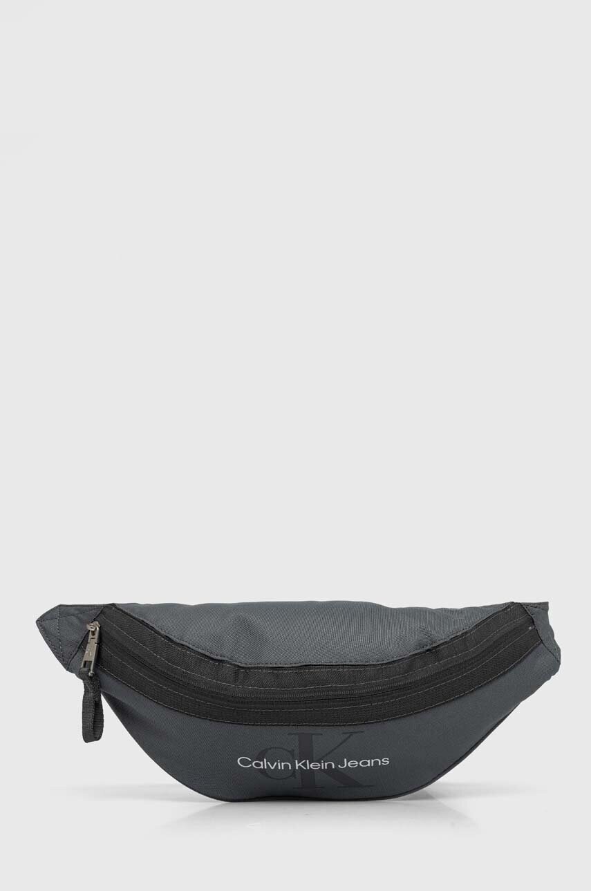 Levně Ledvinka Calvin Klein Jeans zelená barva