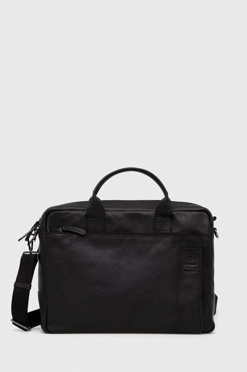 Strellson geanta pentru laptop din piele culoarea negru