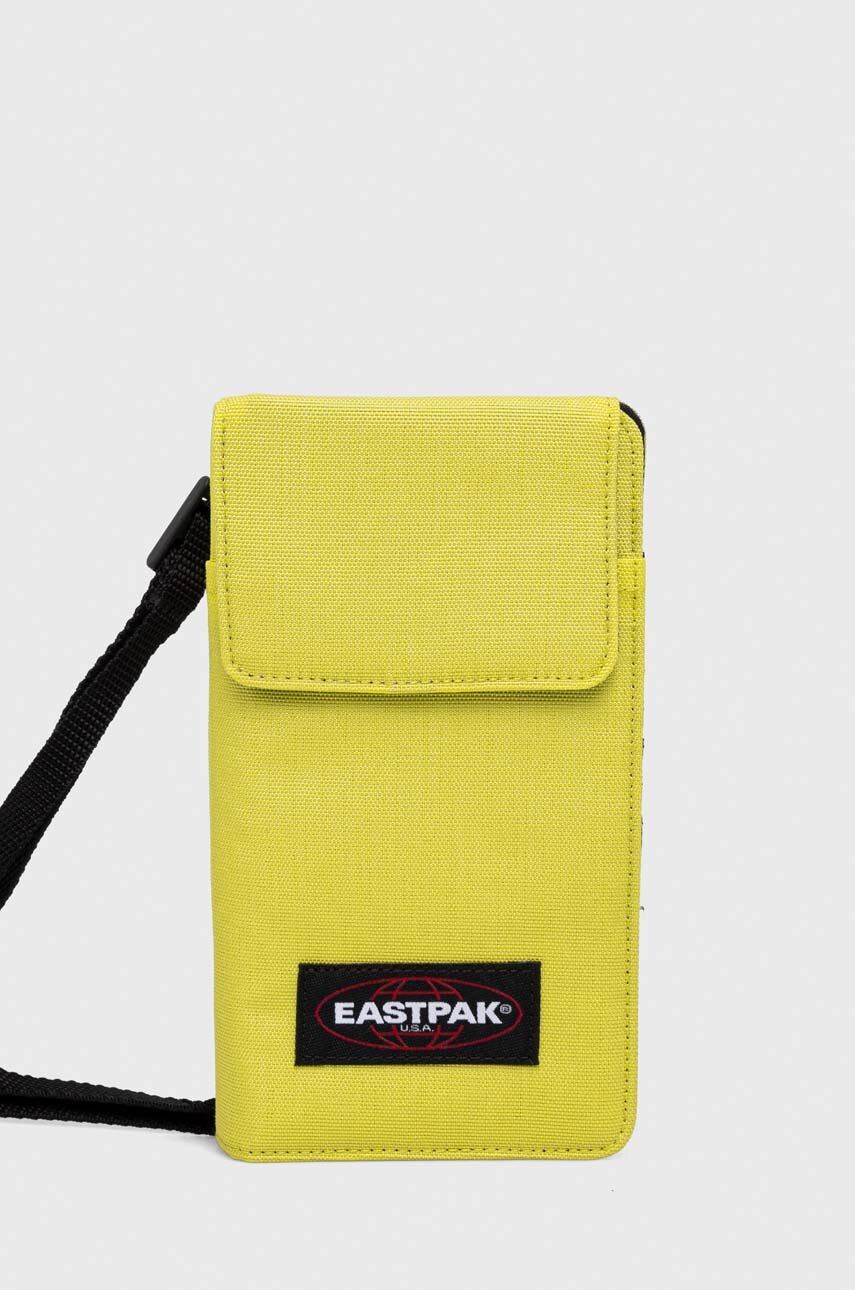 Peněženka Eastpak žlutá barva - žlutá -  Materiál č. 1: 100 % Polyamid Materiál č. 2: 100 